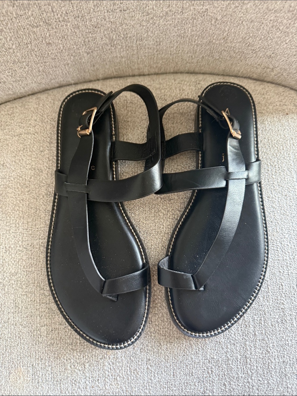 Joie Women's Black Strappy Buckle Sandals